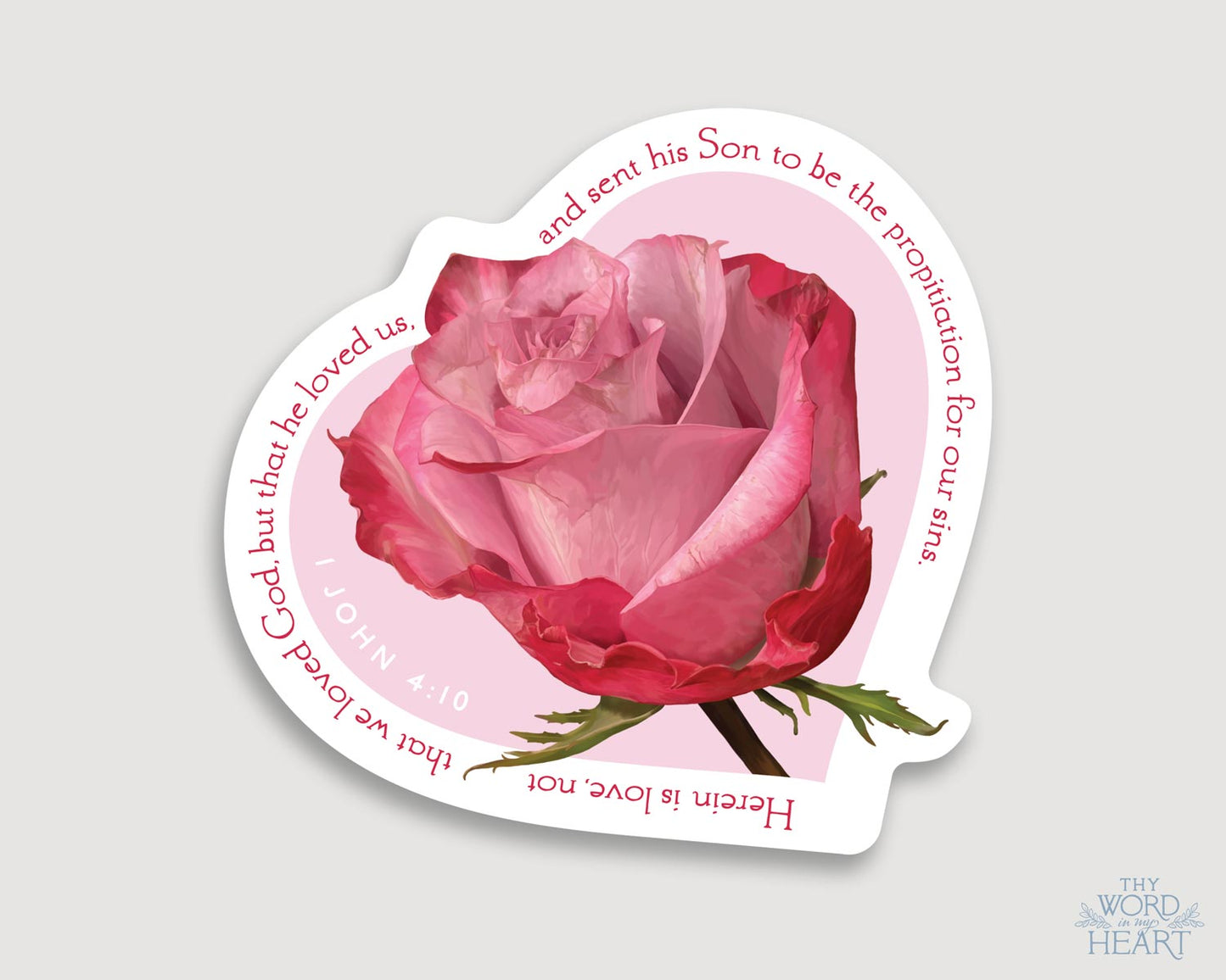 Sticker, 1 John 4:10