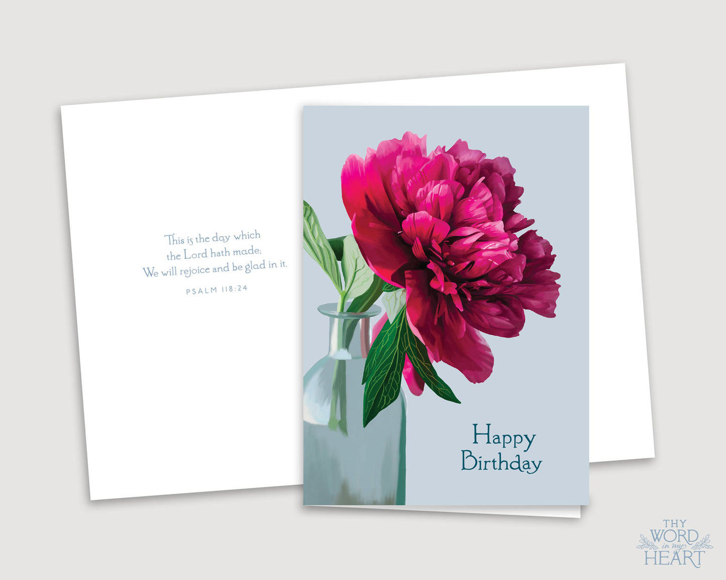 Greeting Card : Happy Birthday, Peony