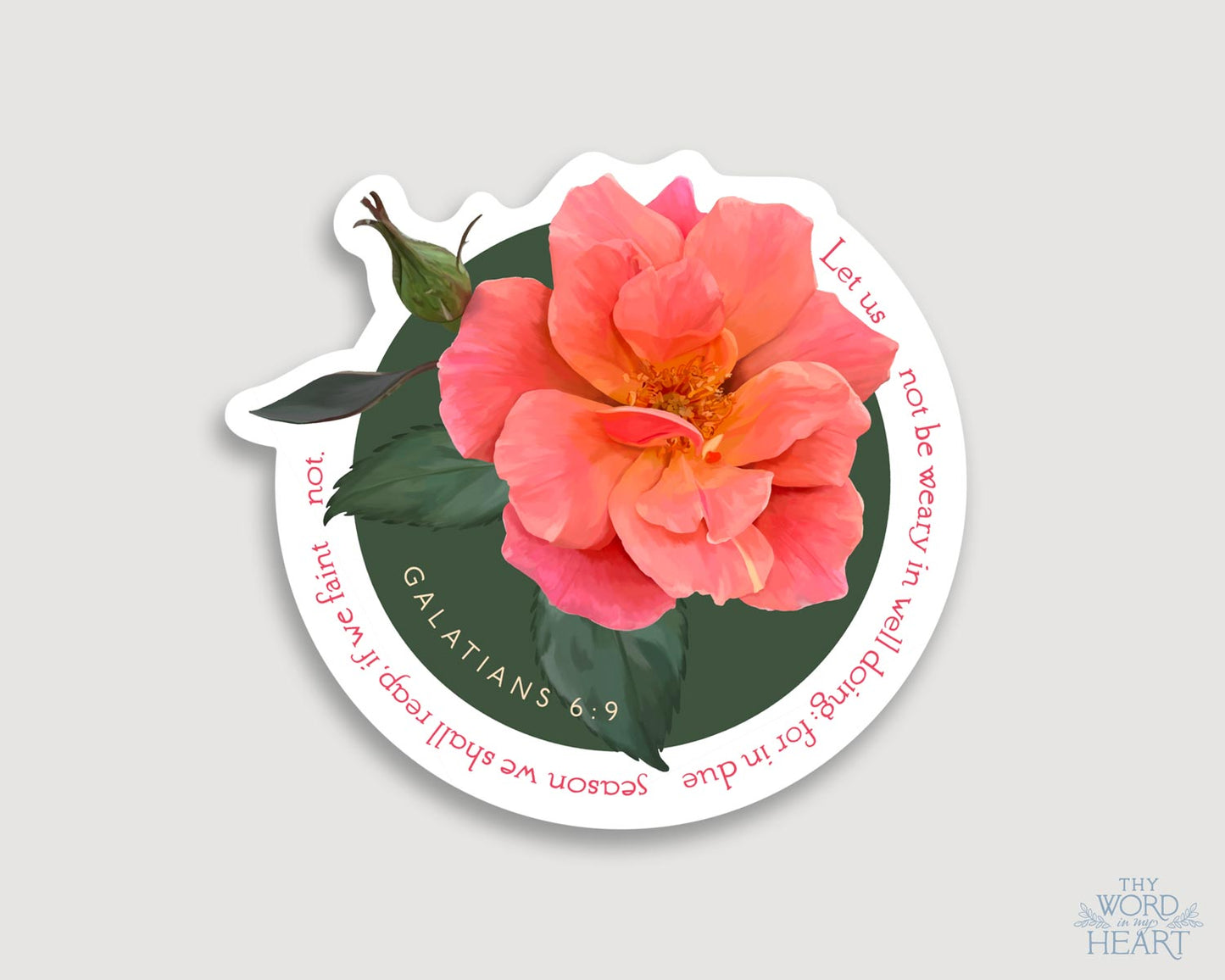 Sticker, Galatians 6:9