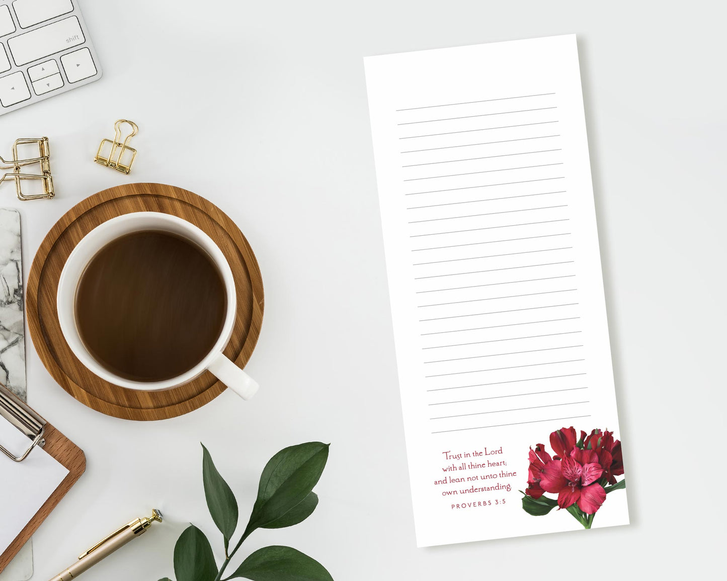 List Notepad, Proverbs 3:5