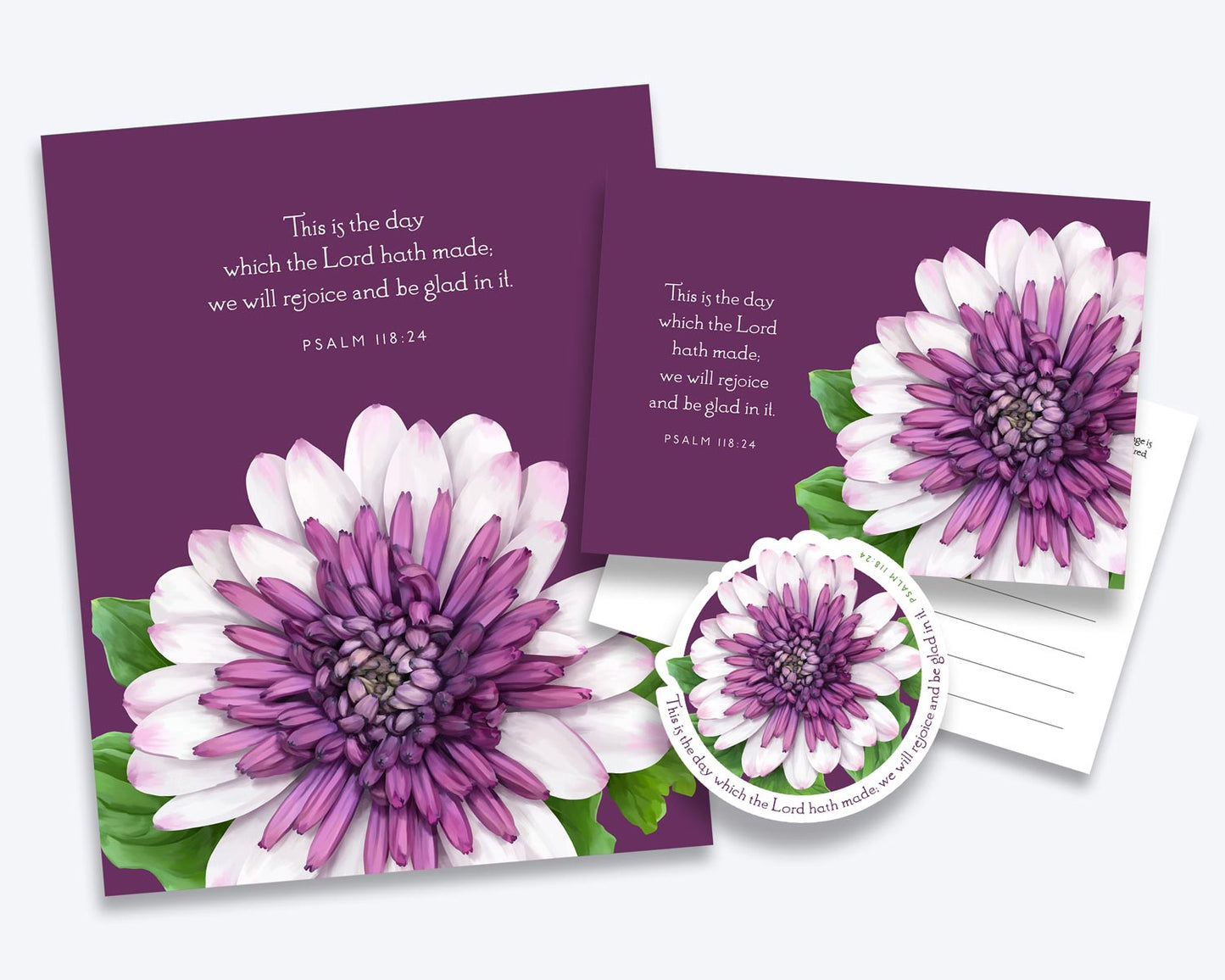 Bible Verse Art Print, Psalm 118:24