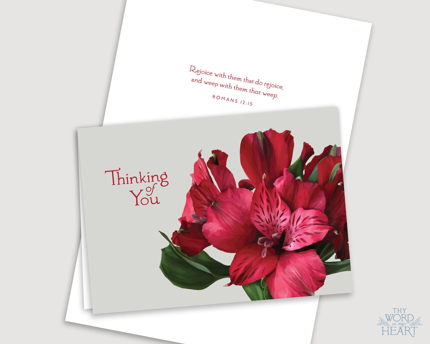 Greeting Card : Thinking of You, Alstroemeria