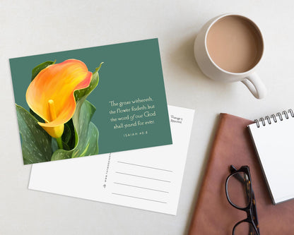 Bible Verse Art Print, Isaiah 40:8