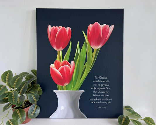 Canvas Print, John 3:16