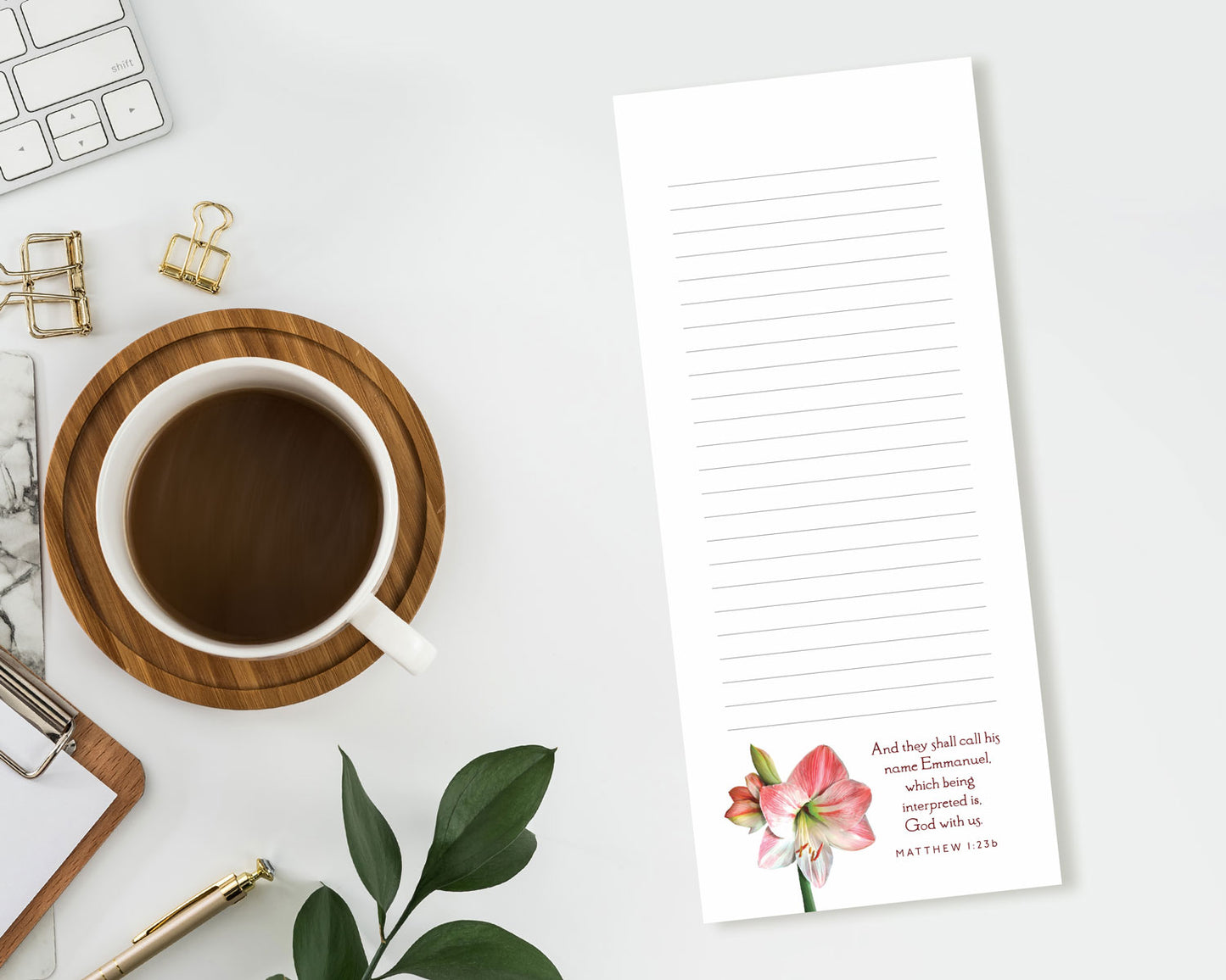 List Notepad, Matthew 1:23b