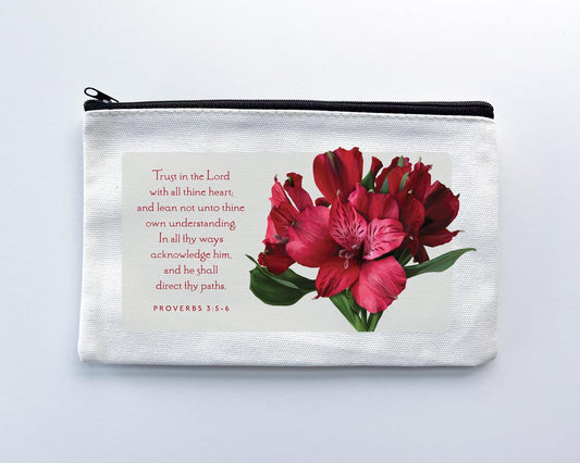 Zip Pouch, Proverbs 3:5-7