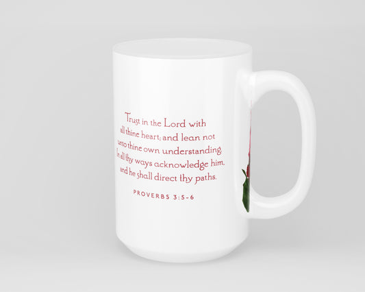 Mug, 15oz, Proverbs 3:5-6