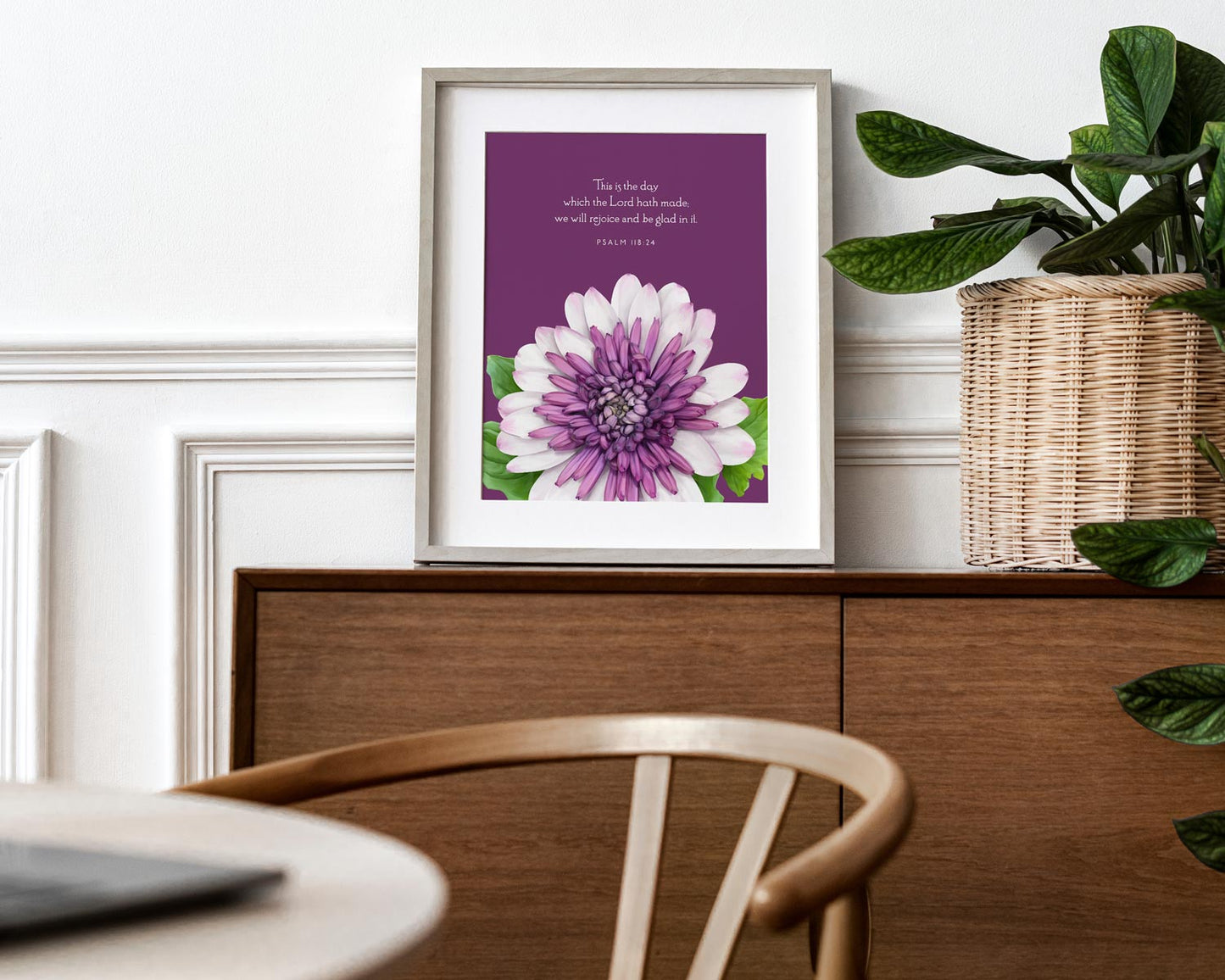 Bible Verse Art Print, Psalm 118:24