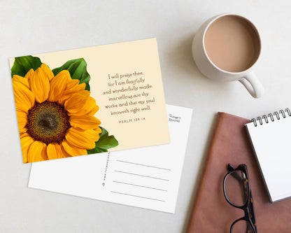 Bible Verse Art Print, Psalm 139:14
