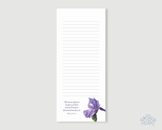 List Notepad, Psalm 19:1