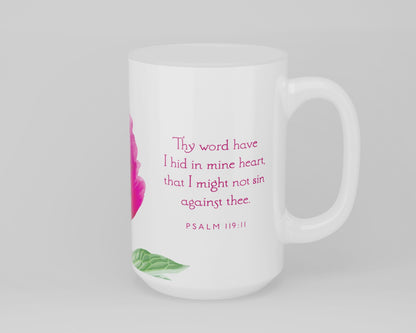Mug, 15oz, Psalm 119:11